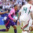 Jamal Musiala celebrando su gol frente a Hungría