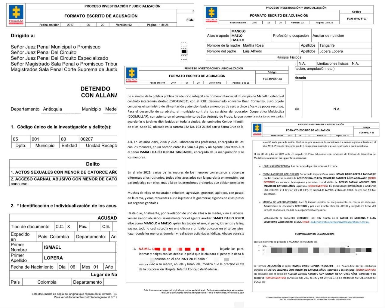 SEMANA conoció el escrito de acusación en contra de Ismael Darío Lopera, alias Manolo. El número de niños víctimas de los abusos aumentó a nueve y se investigan 29 más en Medellín.