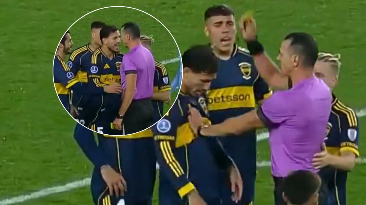 Caliente cara a cara de Leandro Paredes y Wilmar Roldán en partido de Copa Sudamericana