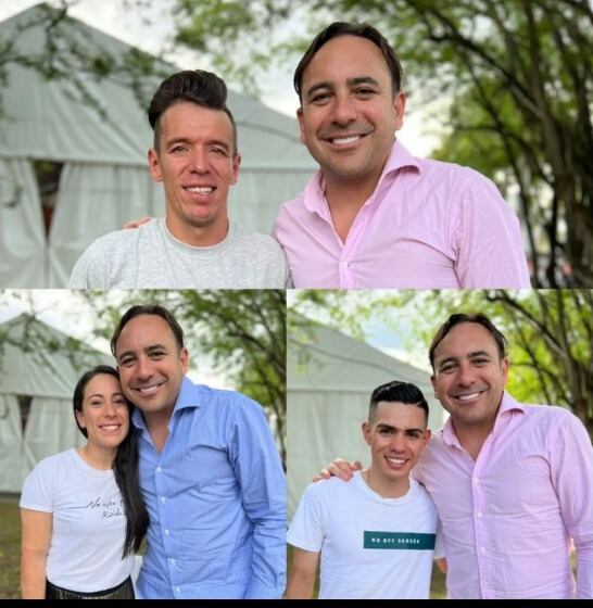 Mario Sabato tiene gran cercanía con los ciclistas colombianos.