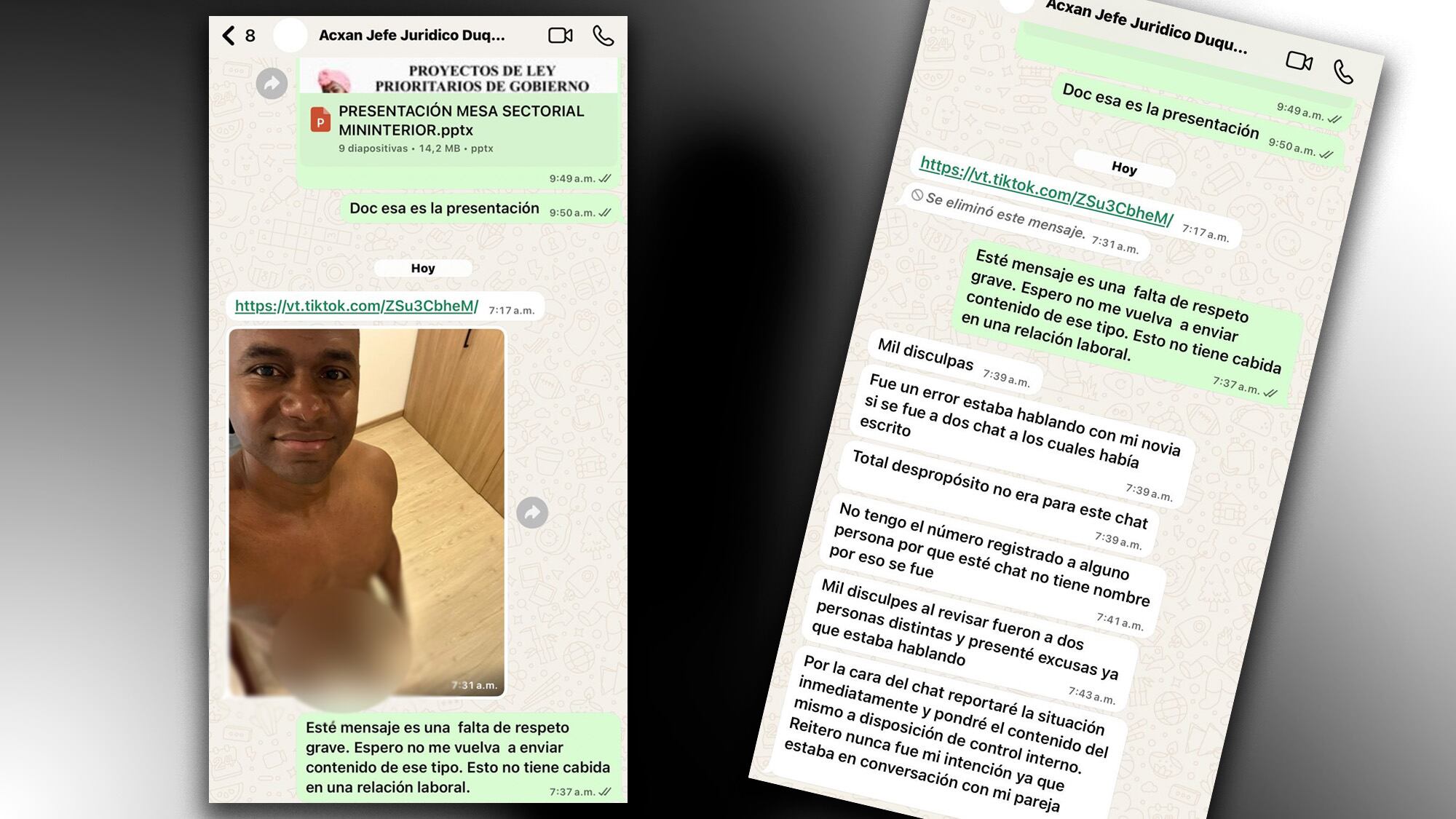 Denuncia viceministro de la Igualdad