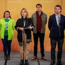La alcaldesa encargada de Bogotá, Edna Bonilla, lideró un consejo de seguridad junto al secretario Aníbal Fernández de Soto; el sub comandante de la Policía, coronel Herbert Benavides; y la secretaria de Movilidad, Deyanira Ávila.