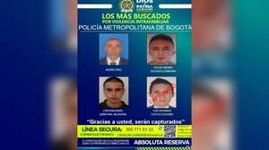 Este es el cartel de los más buscados por violencia intrafamiliar en Bogotá, de acuerdo con la Policía.