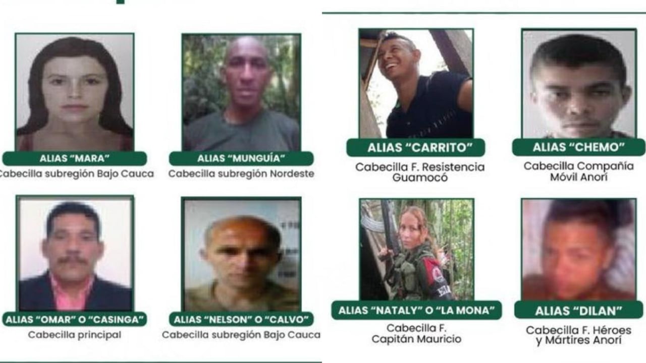 La Gobernación de Antioquia reveló el listado.