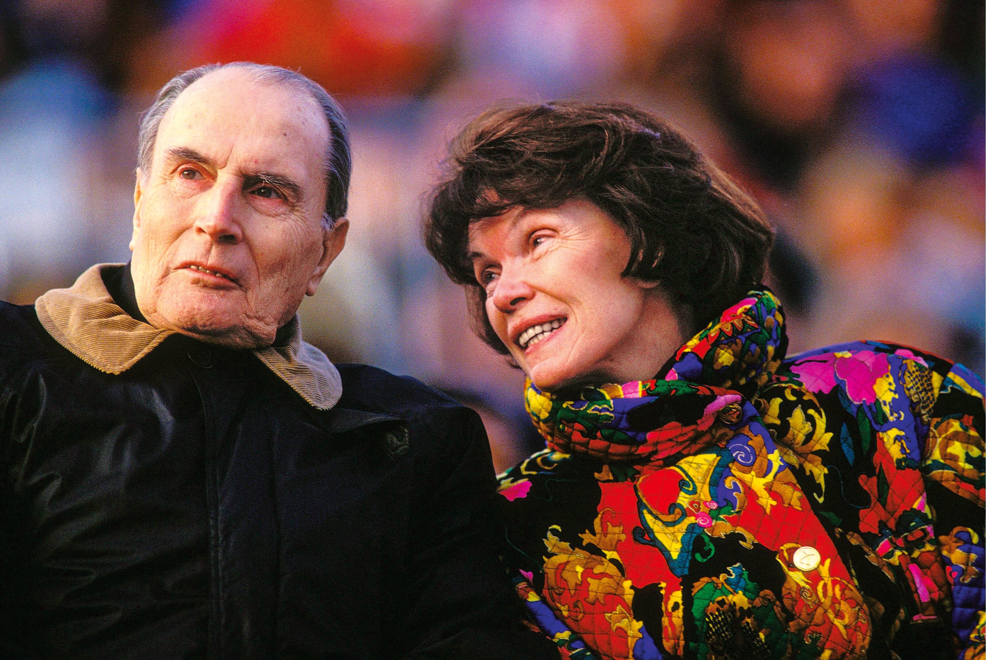 Francois y Danielle Mitterrand.