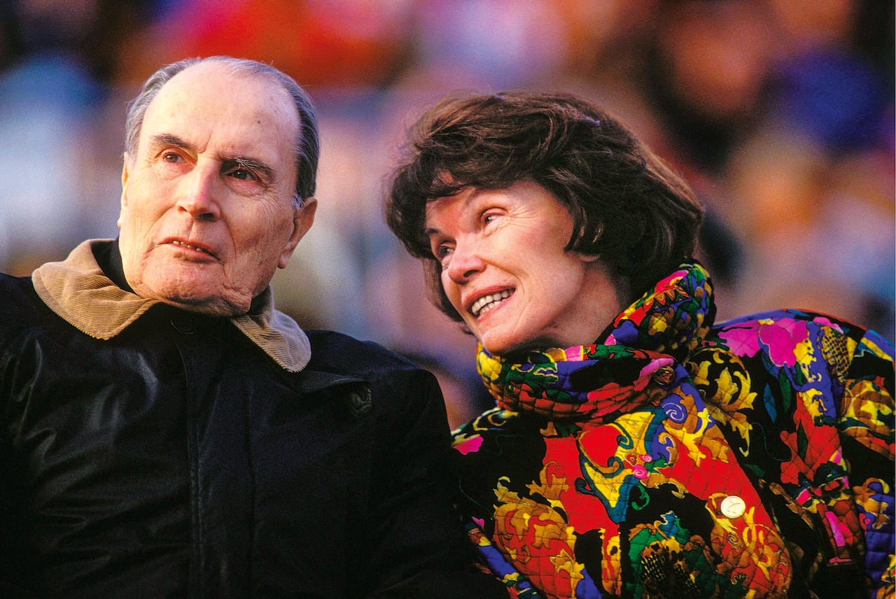 Francois y Danielle Mitterrand.