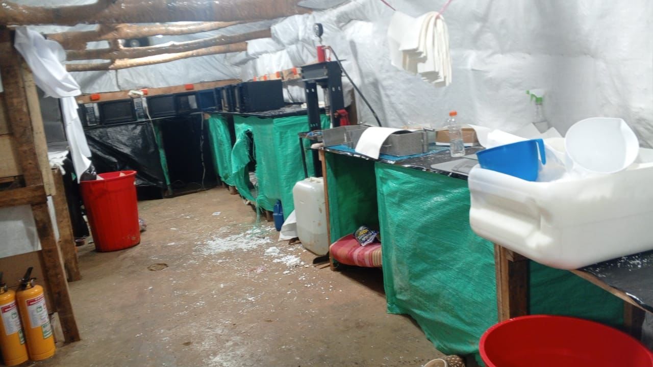 Cerca de cuatro toneladas y media de clorhidrato de cocaína fueron destruidas tras el hallazgo de dos megalaboratorios en Nariño