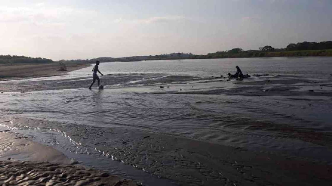 Así se ve el río Cauca a la altura del municipio de Caucasia. Foto: Archivo particular