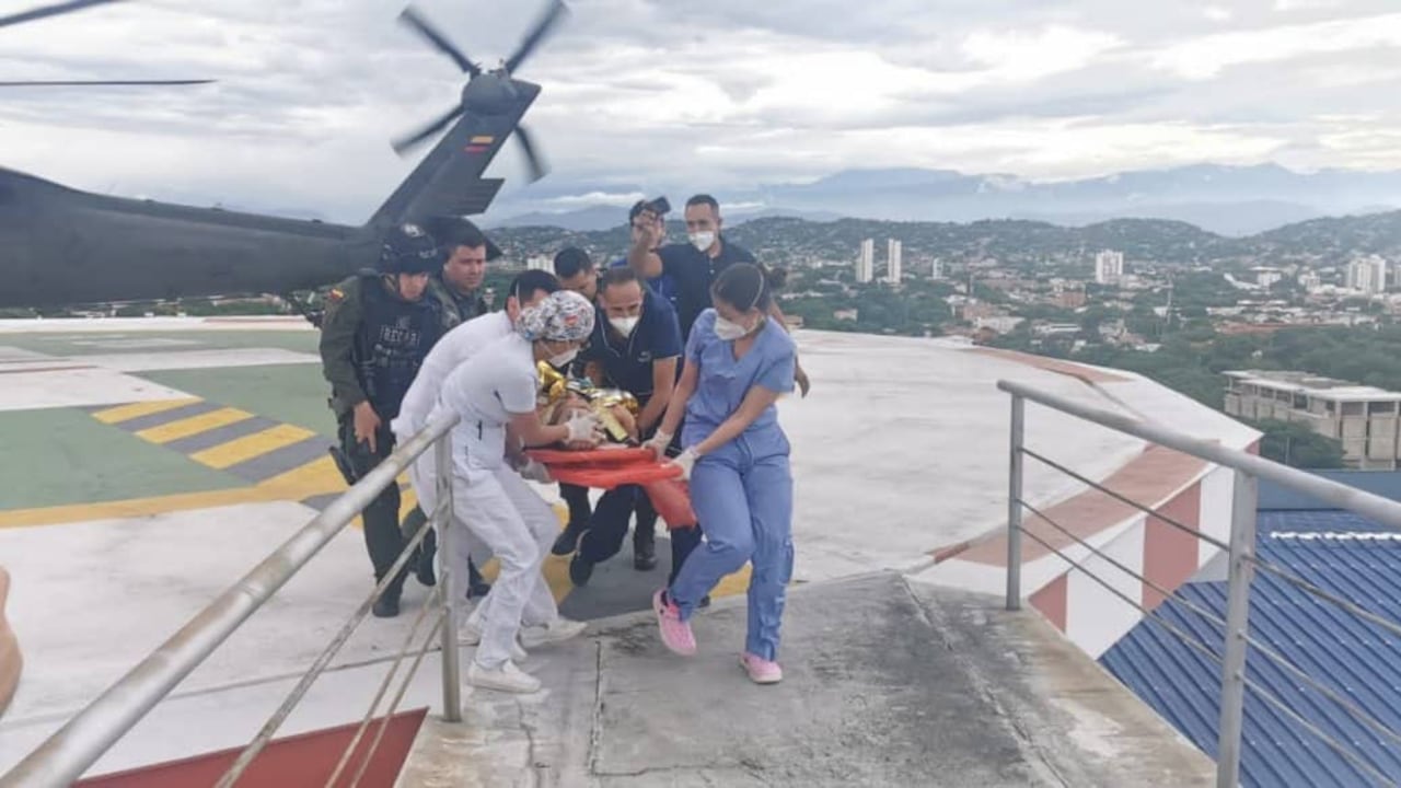 El Policía herido fue trasladado a la ciudad de Cúcuta
