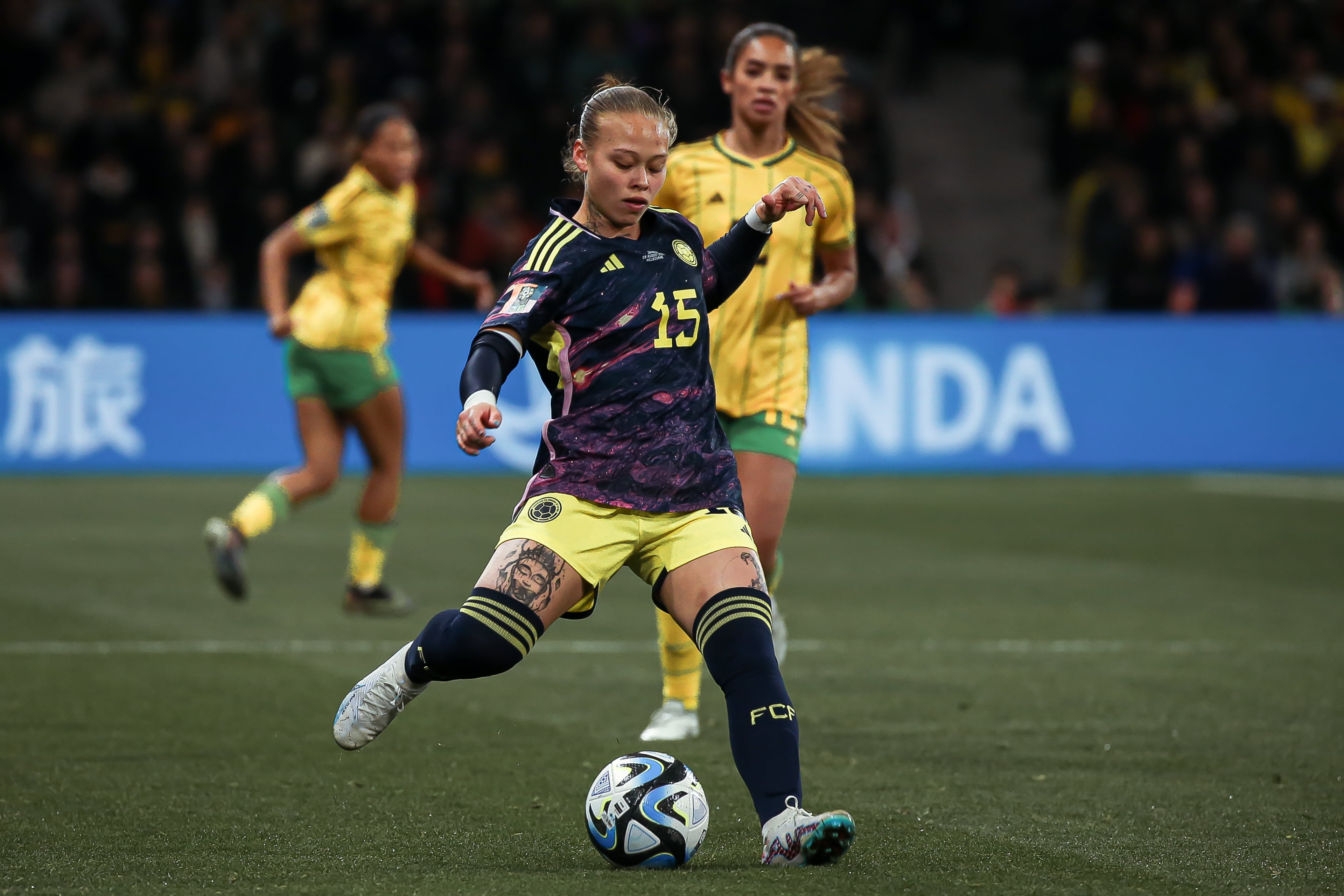 Ana Guzmán cubrió la banda izquierda de la defensa.