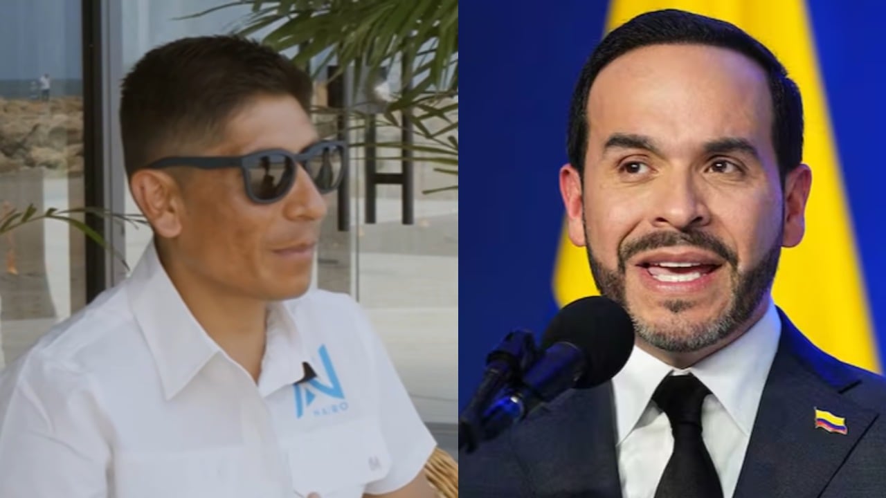 Nairo Quintana y Abelardo De La Espriella.