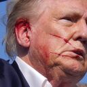 Republican presidential candidate former President Donald Trump is moved from the stage at a campaign rally, Saturday, July 13, 2024, in Butler, Pa. (AP Photo/Evan Vucci)