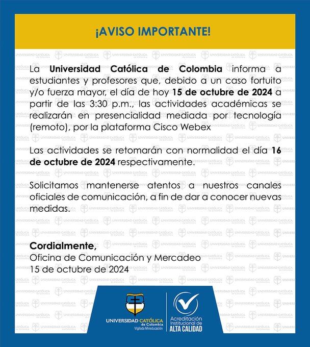 Comunicado incendio 15 de octubre.