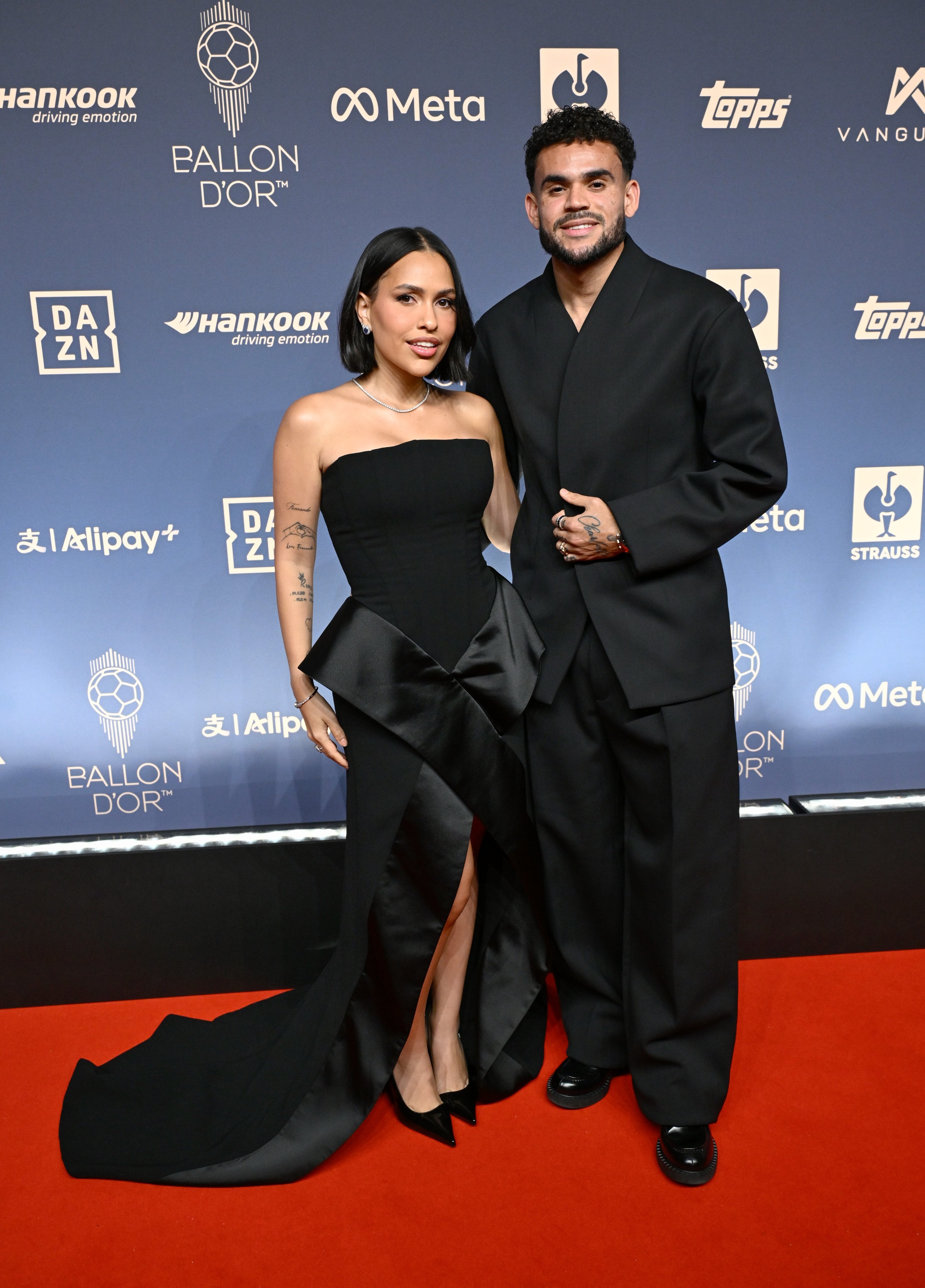 Luis Díaz en la ceremonia del Balón de Oro.