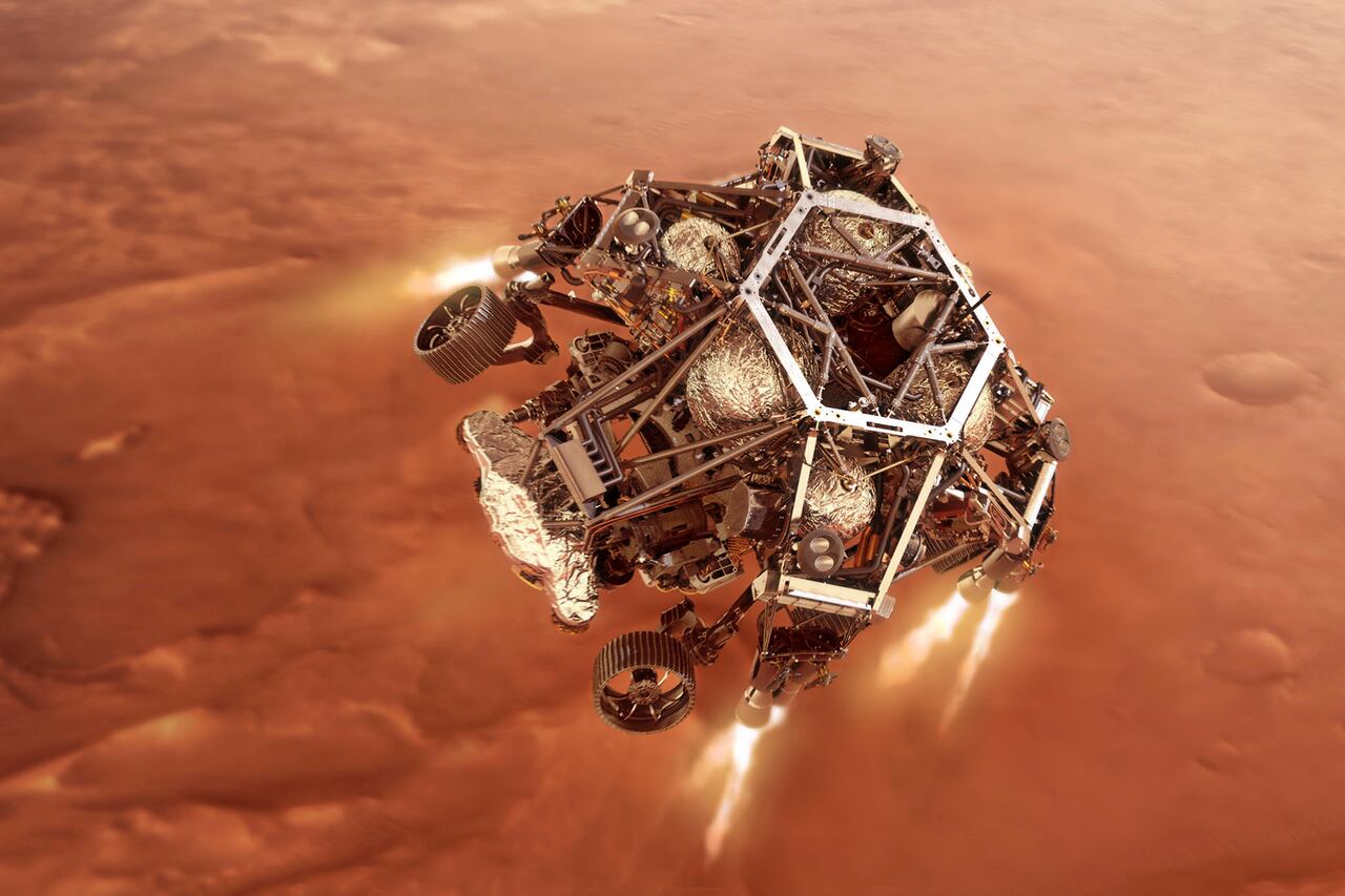 Rover Perseverance en Marte.
