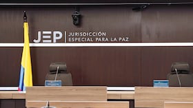 En la imagen, una de las salas de la JEP.