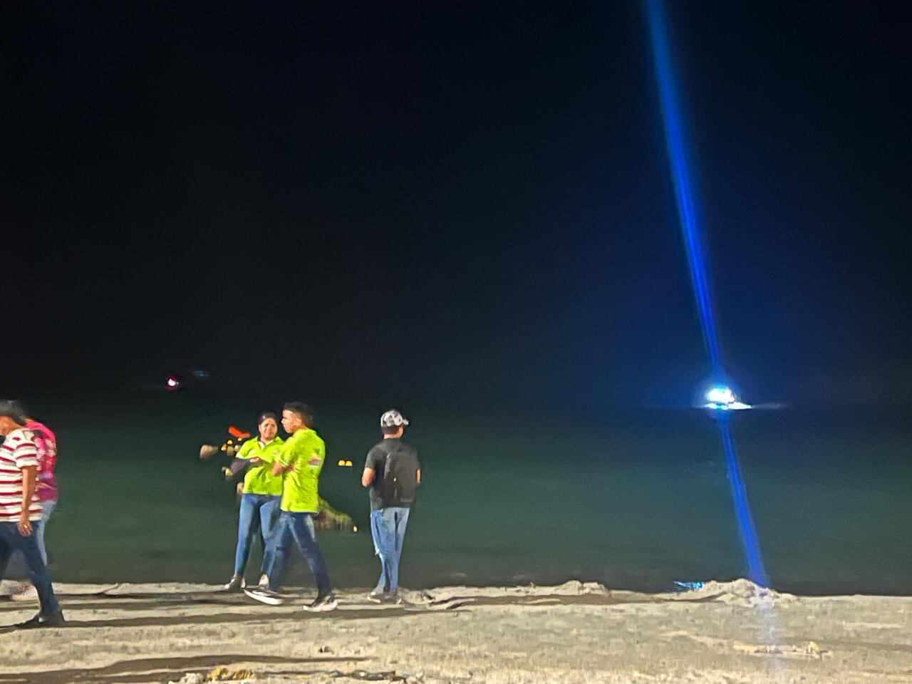 Labores de búsqueda de dos desaparecidos en Santa Marta este 17 de febrero de 2025.