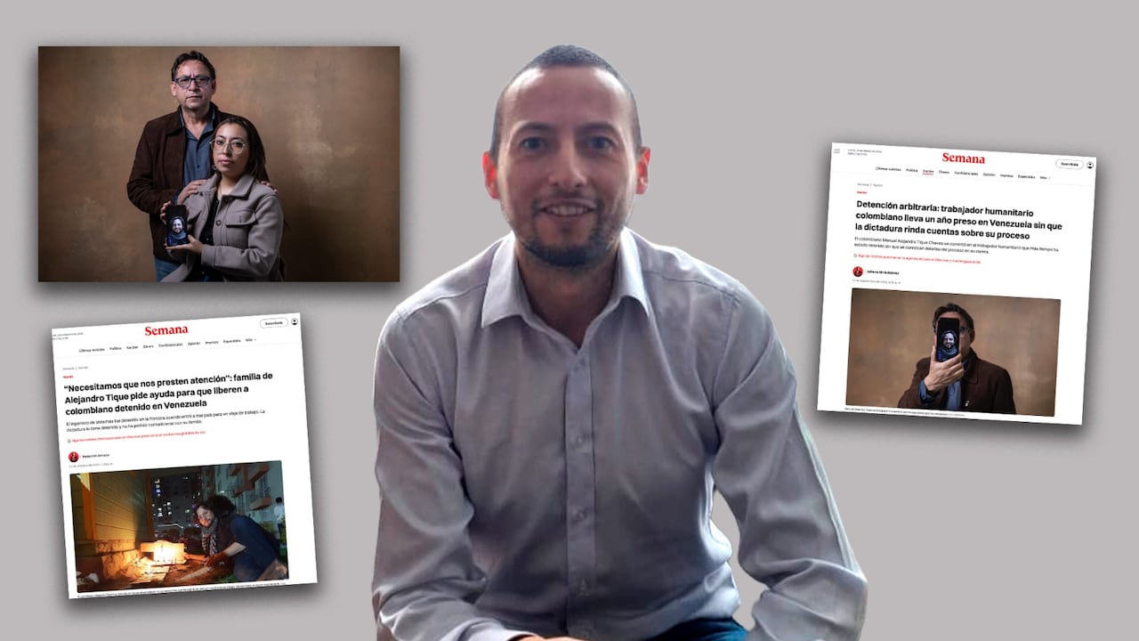 Alejandro Tique es trabajador humanitario y estuvo retenido como preso político del régimen de Nicolás Maduro en Venezuela durante 17 meses.
