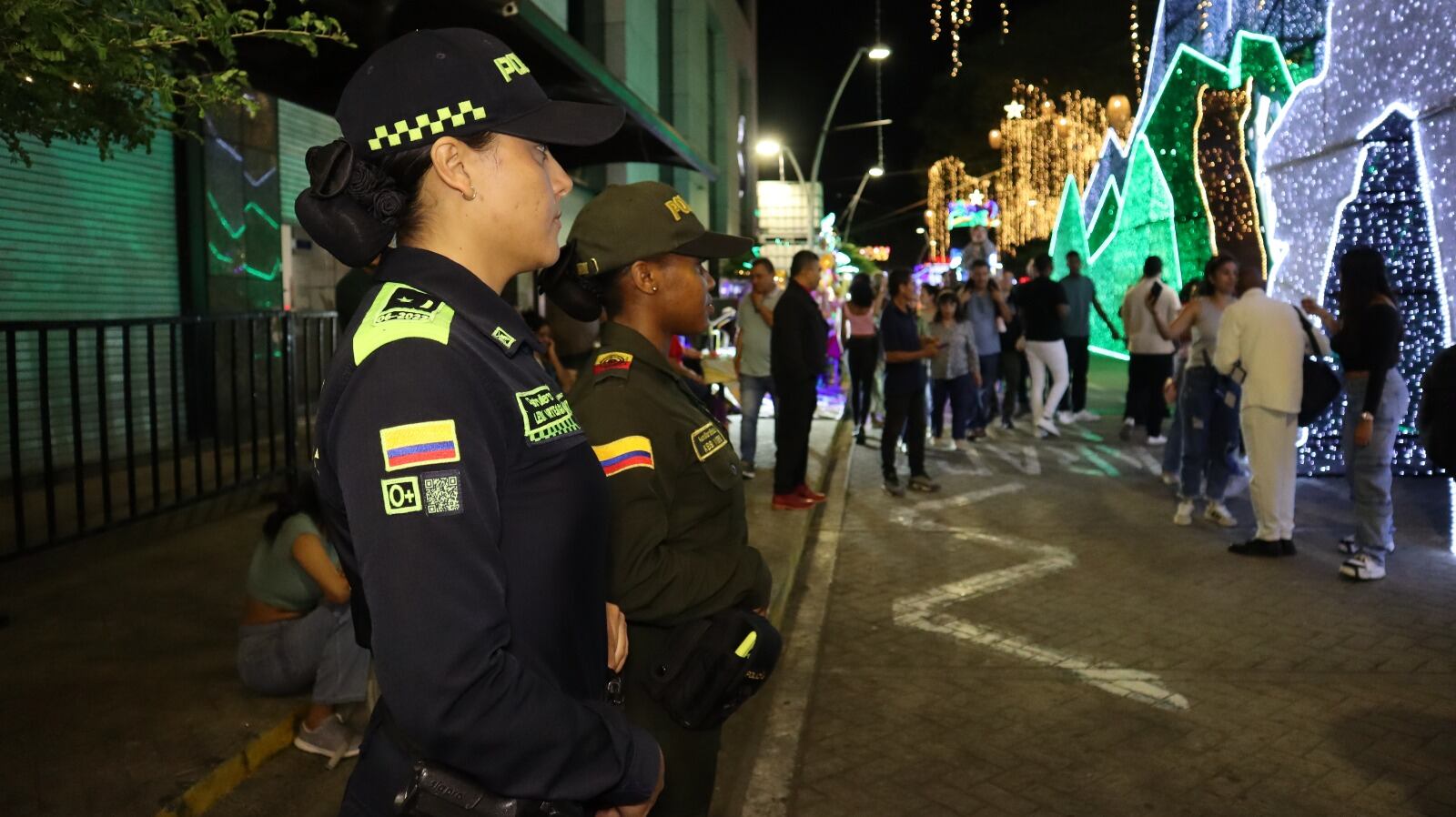 La Policía Nacional realizó varios controles durante la noche de Navidad.