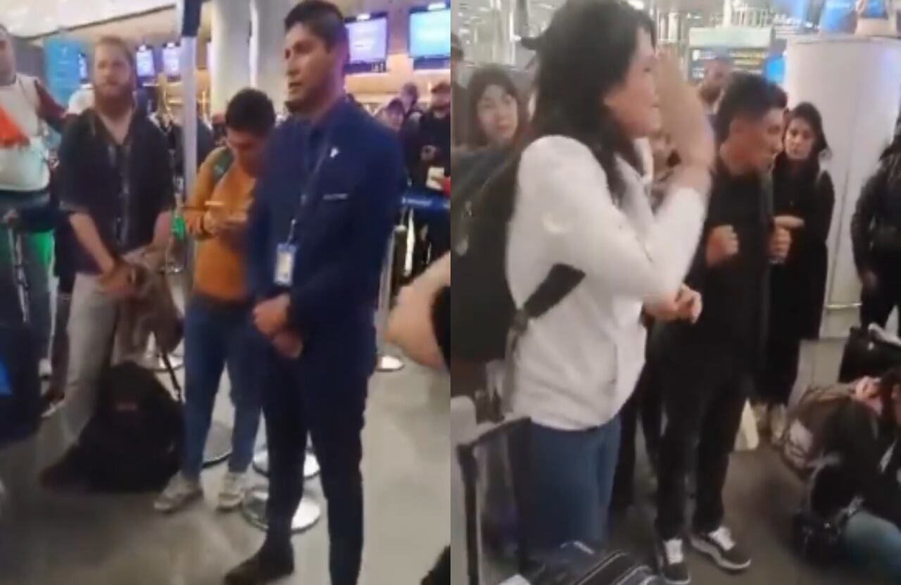 Los usuarios y la aerolínea dieron versiones diferentes.