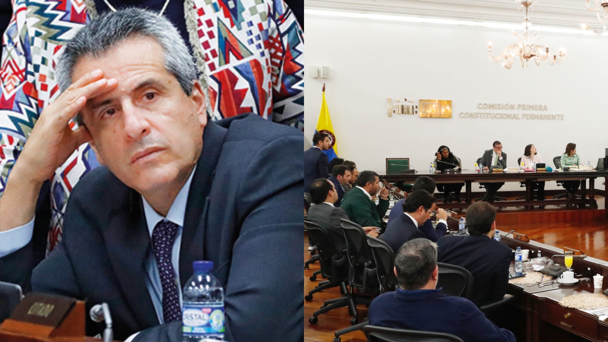 Luis Fernando Velasco, ministro del Interior, perdió el control de varias comisiones.