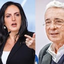De izquierda a derecha: Gustavo Petro, María Fernanda Cabal y Álvaro Uribe