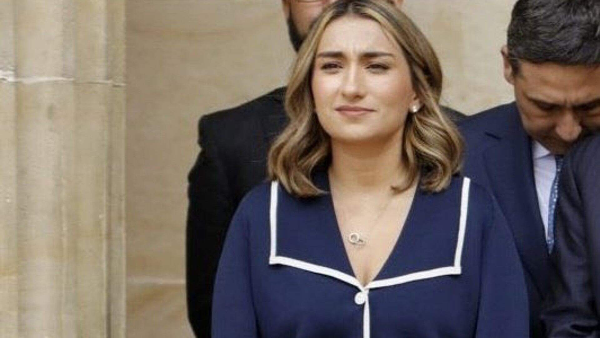 Laura Sarabia durante la conmemoración del 20 de julio.