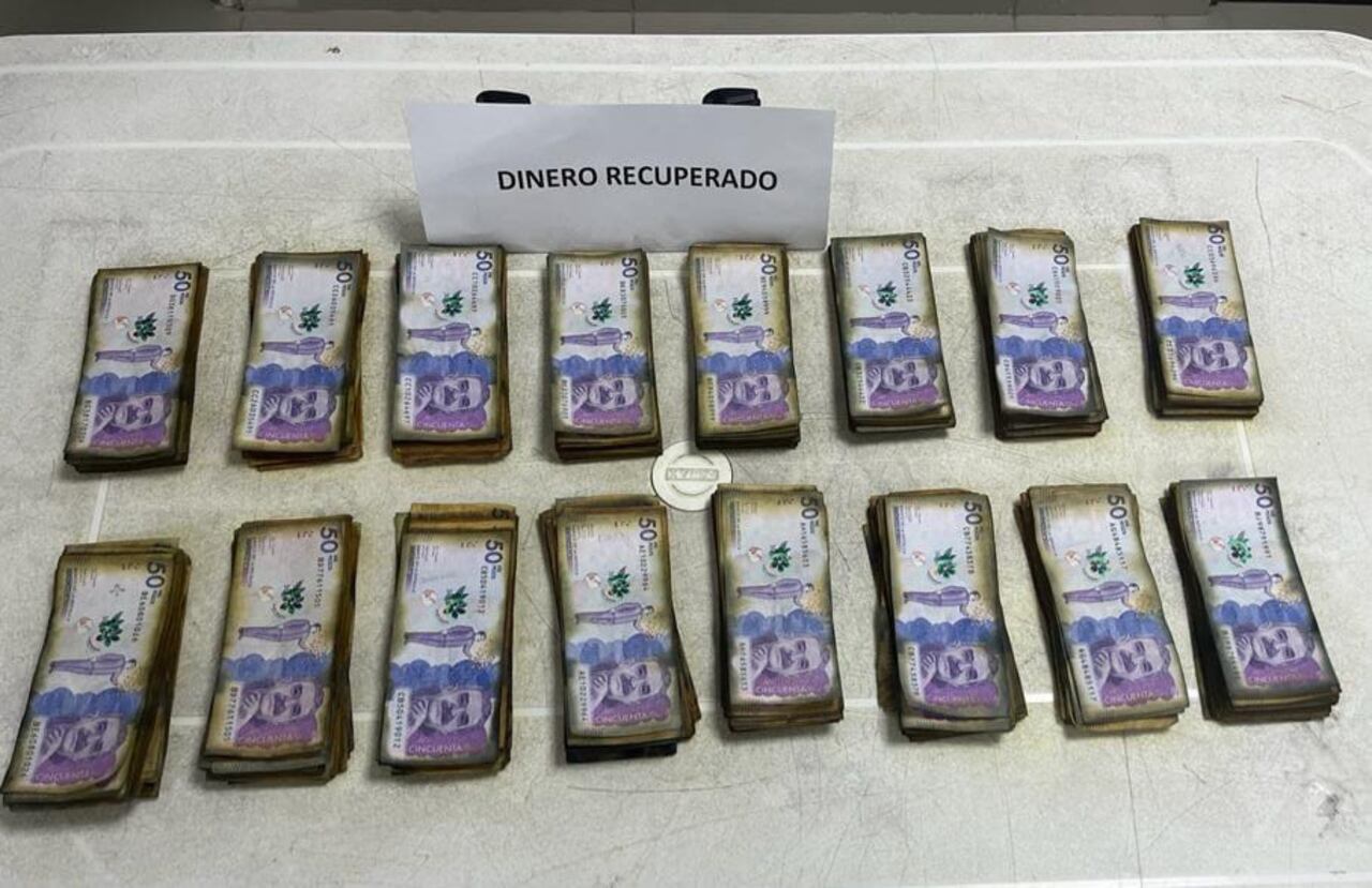 Dinero recuperado.