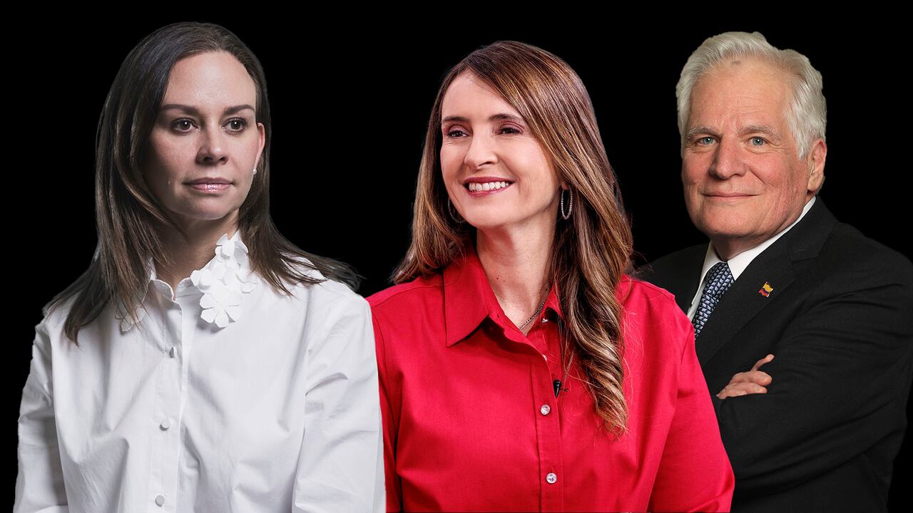 María Claudia Tarazona, Paloma Valencia y Miguel Uribe Londoño.