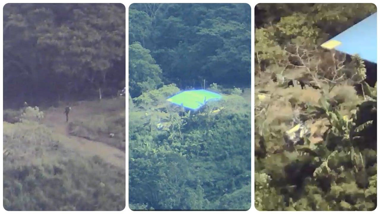 Imágenes reveladas por inteligencia militar sobre la ubicación de los disidentes de las Farc capturados en las últimas horas.