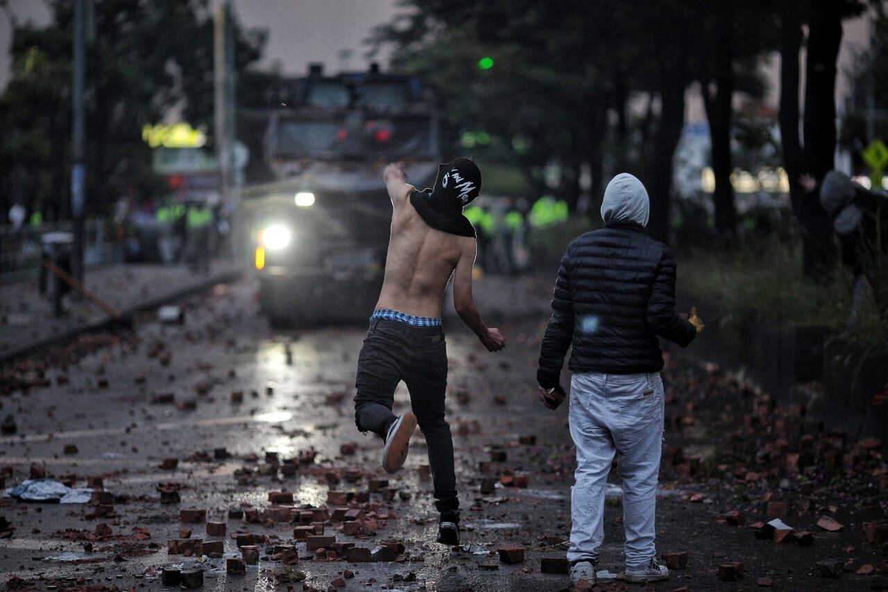 Paro Nacional toma de Bogotá calle 26 carrera 100 misak