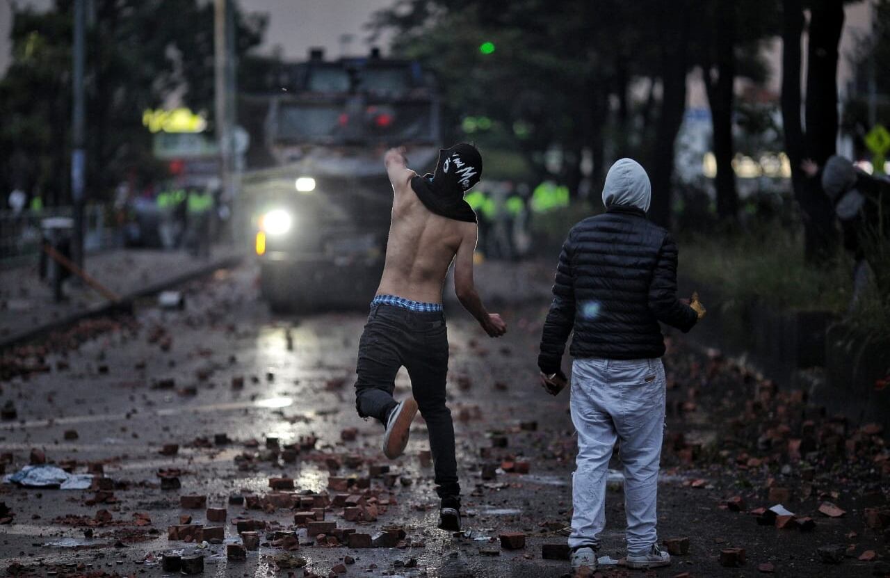 Paro Nacional toma de Bogotá calle 26 carrera 100 misak