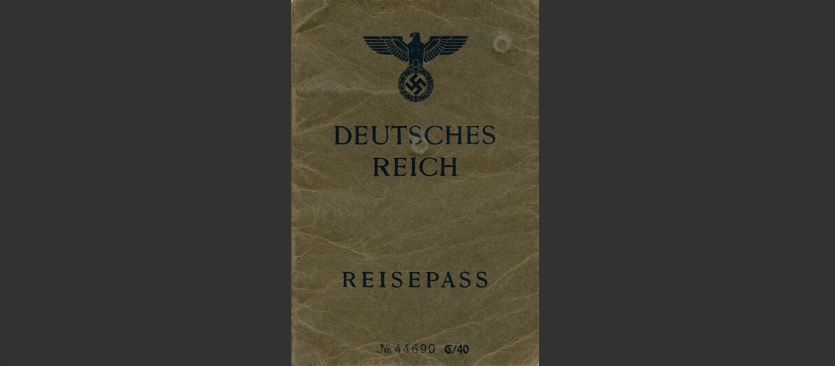 Cover of a Nazi German passport, c1941.. (Photo by The Print Collector/Getty Images)