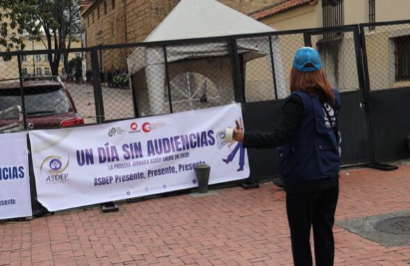 Defensores públicos protestaron por falta de pagos. Hicieron una jornada de Día sin Audiencias.