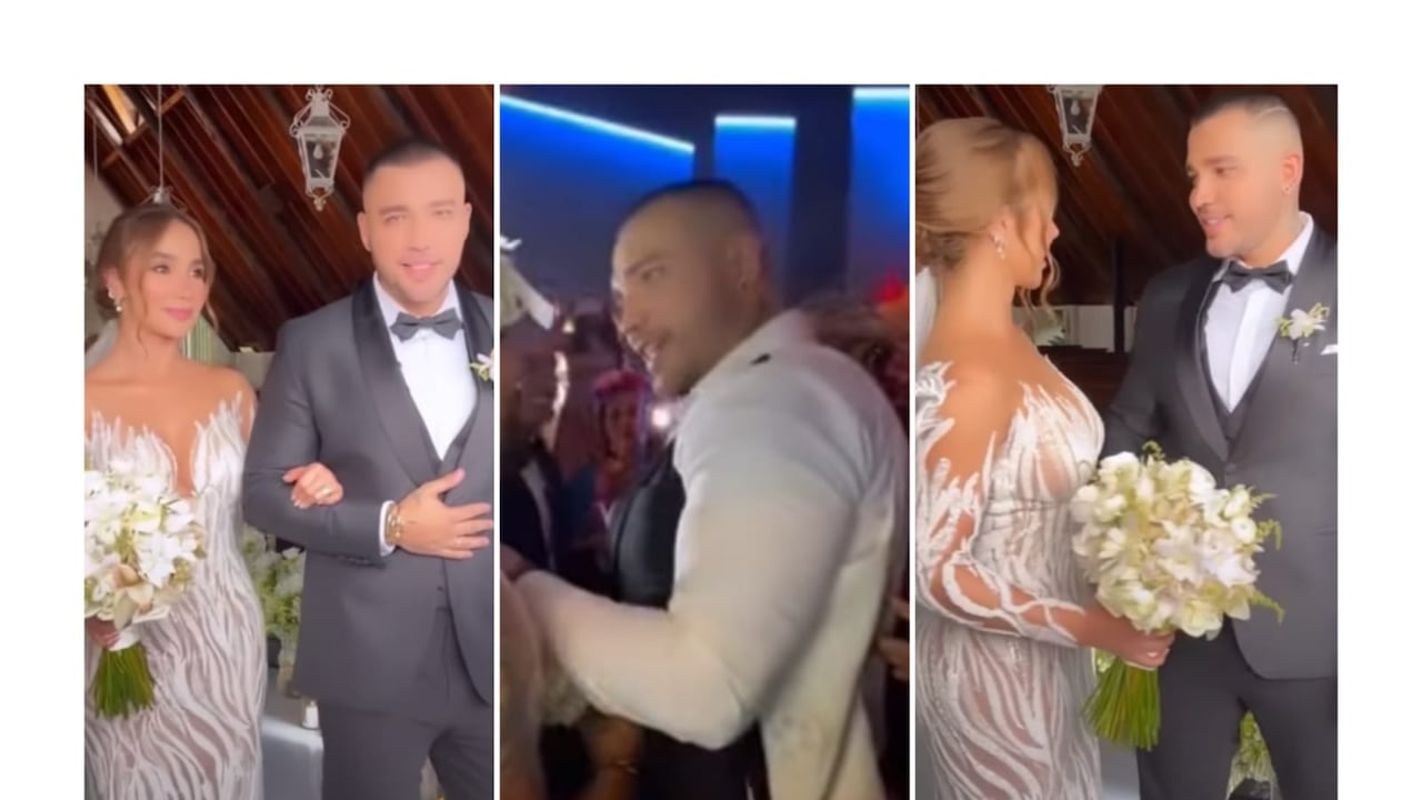 Sorpresa generó la aparición de una segunda novia en la boda de Jessi Uribe y Paola Jara.