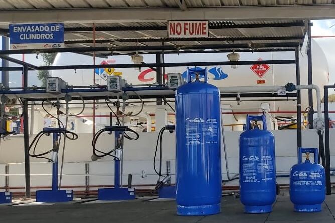 cilindros de gas licuado de petróleo (GLP)