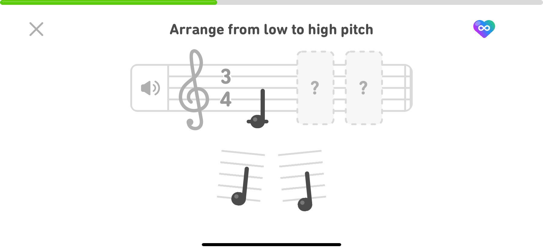 La app enseña cómo aprender a tocar algunos instrumentos y otros principios sobre música.