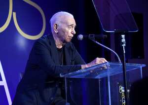 LOS ANGELES, CALIFORNIA - OCTOBER 23: Albert S. Ruddy speaks onstage during the 8th Annual Australians In Film Awards Gala & Benefit Dinner at InterContinental Los Angeles Century City on October 23, 2019 in Los Angeles, California. (Photo by Gregg DeGuire/Getty Images for Australians In Film)