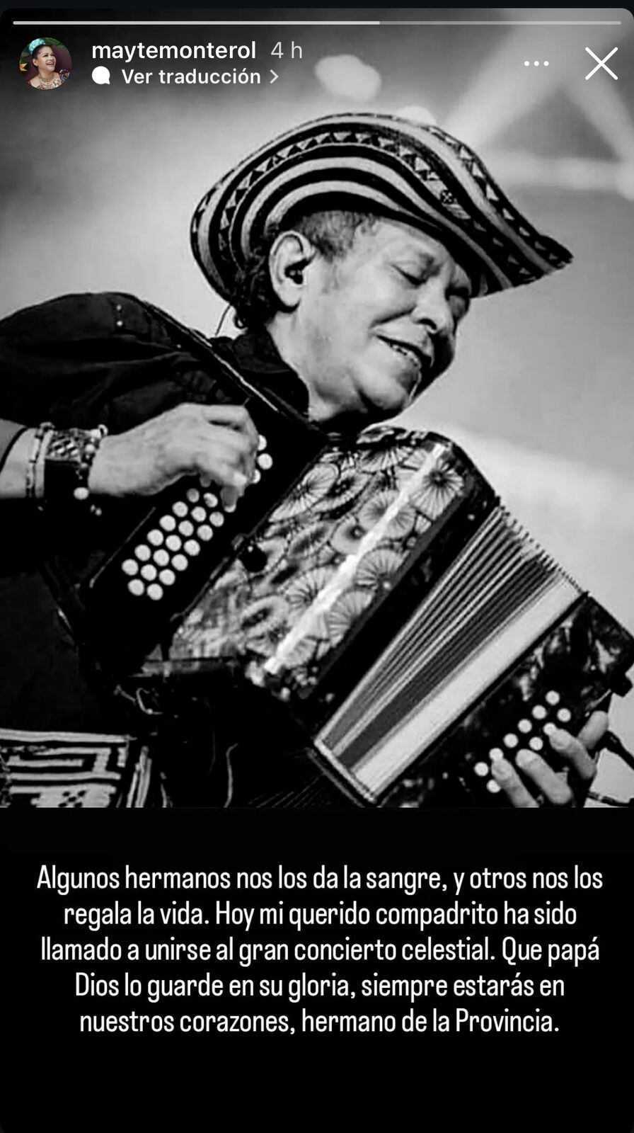 Egidio Cuadrado fue despedido por Mayté Montero