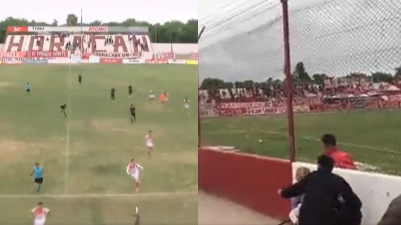 El partido se suspendió al minuto 34 del segundo tiempo, cuando empezaron a escucharse los disparos