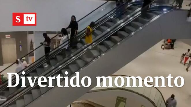 Así fue el accidente en las primeras escaleras eléctricas colocadas en Camerún