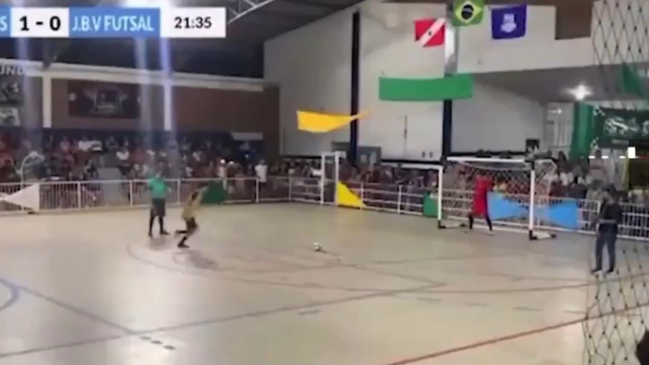 El momento quedó captado en video