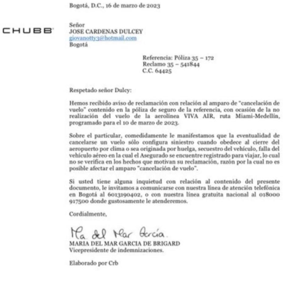 Denuncia PVAir 17 de marzo