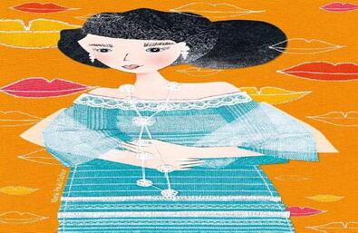 Manuelita Saénz por la ilustradora argentina María Paula Dufor.