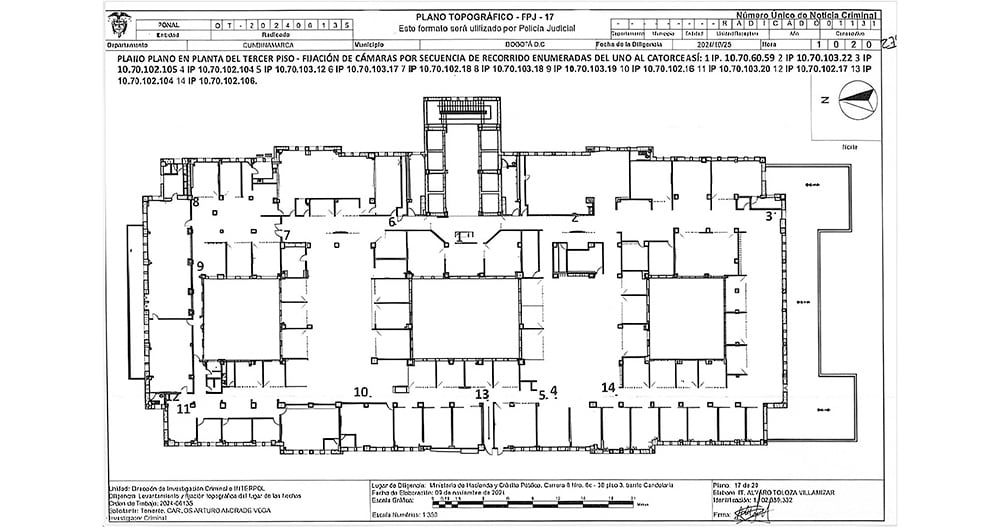    La Corte ordenó el levantamiento topográfico de la Casa de Nariño y del Ministerio de Hacienda. Las imágenes son del Ministerio.