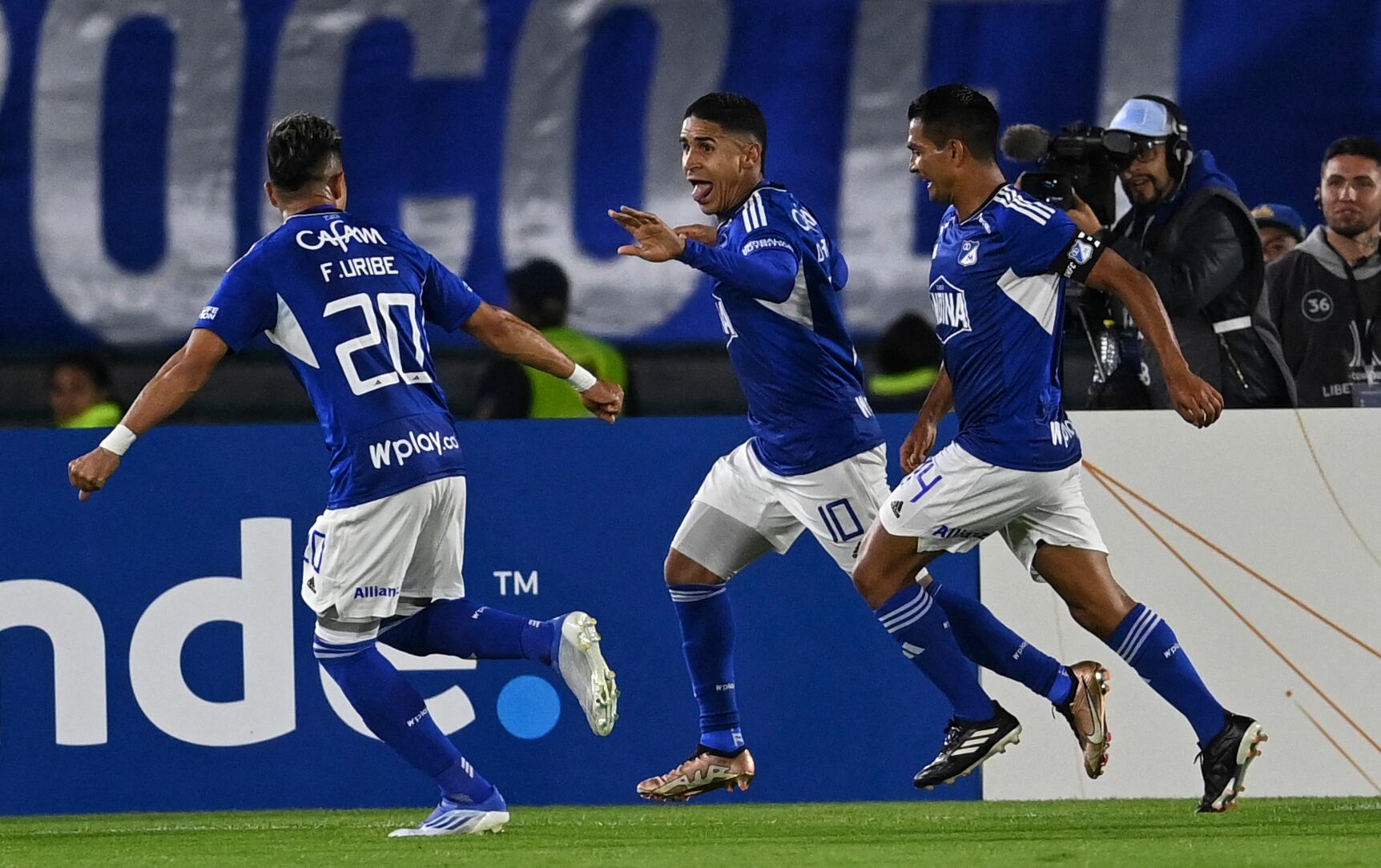 Daniel Cataño marcó el gol del triunfo de Millonarios sobre la Universidad Católica por la fase II de la Copa Libertadores.
