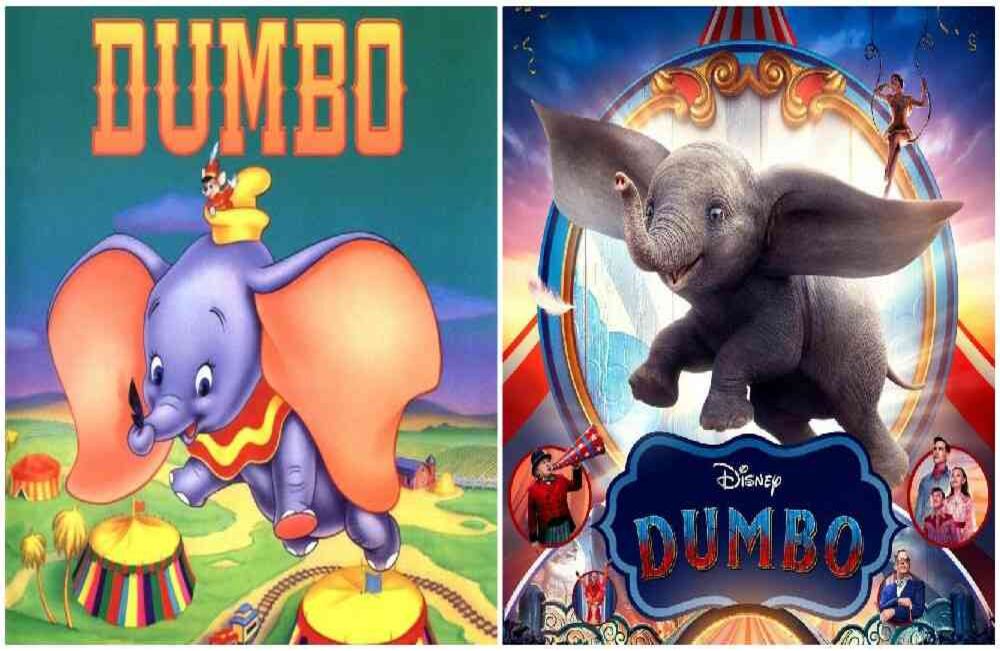 Dumbo - La cuarta película animada de Disney la protagonizaba un elefante que podía volar. Dumbo, se estrenó originalmente en 1941 y su versión ‘live-action’ se lanzó en 2019 bajo la dirección de Tim Burton. 