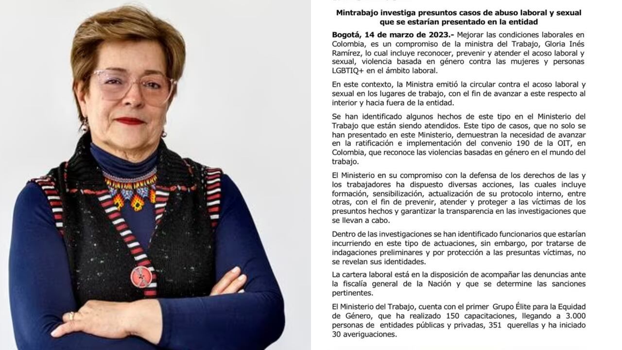 Desde el Ministerio de Trabajo iniciarán investigaciones sobre presuntos casos de acoso laboral presentes al interior del despacho.