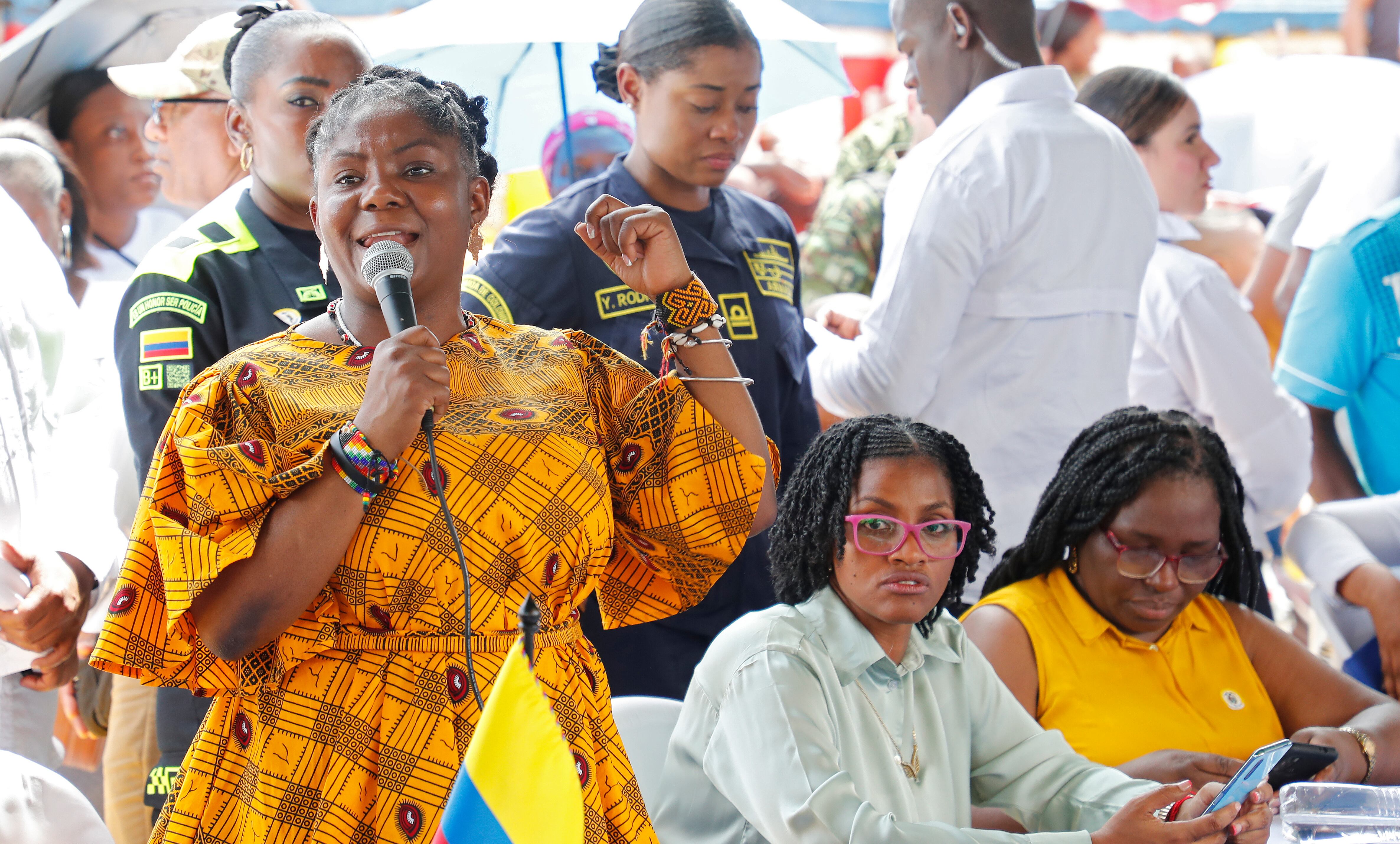 Vicepresidenta Francia Márquez con la Armada Nacional en el municipio de  Timbiquí Cauca
Septiembre 19 del 2022
Foto Guillermo Torres Reina / Semana