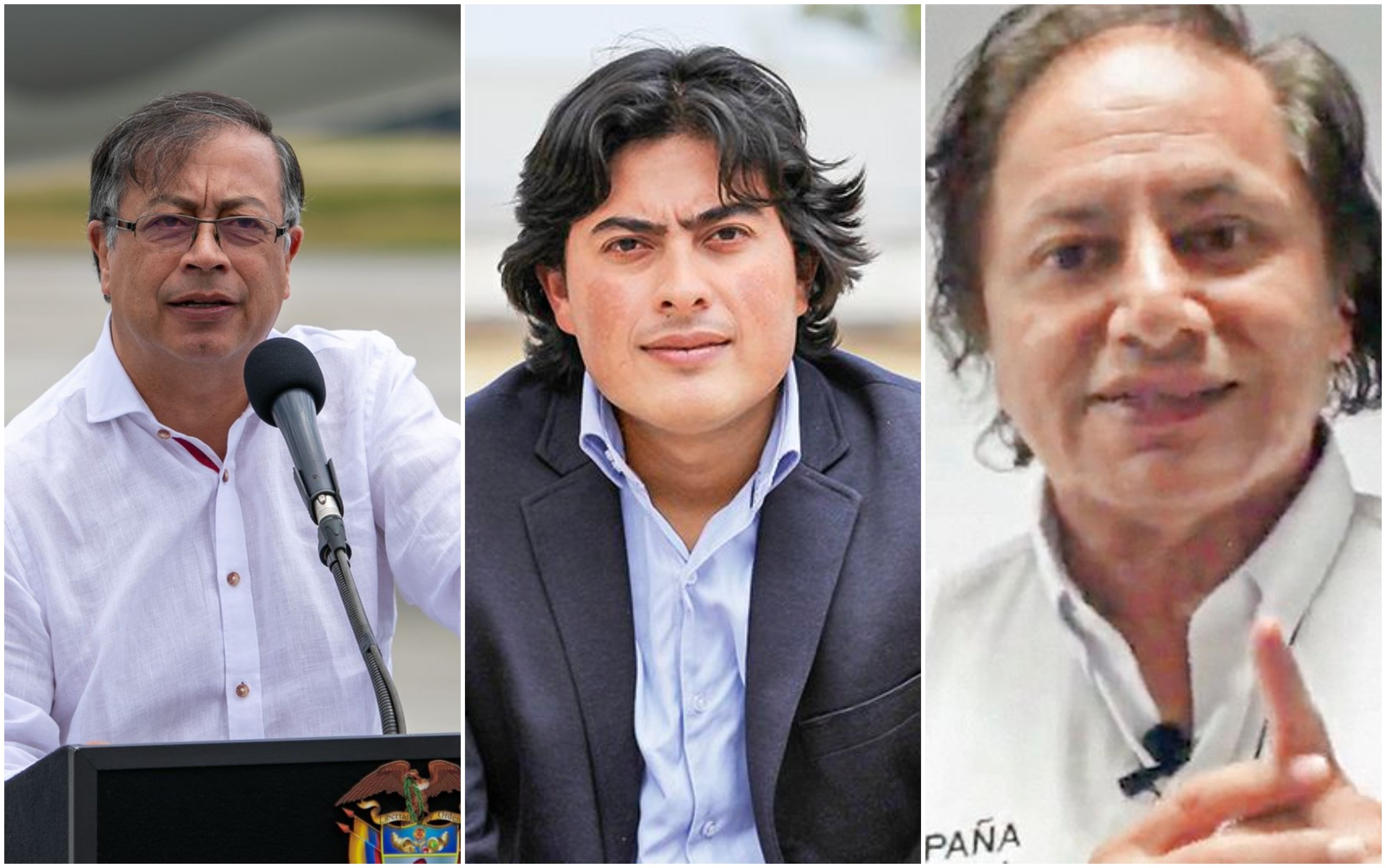 Presidente Gustavo Petro, Nicolás Petro y Juan Fernando Petro